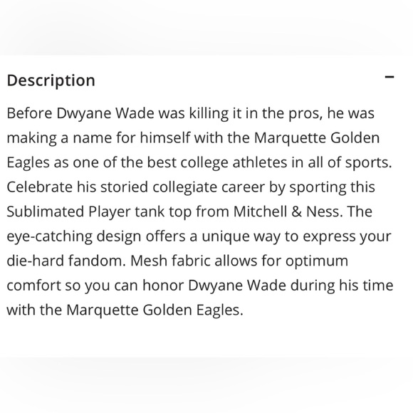 Dwayne Wade Marquette Jersey - Picture 3 of 5